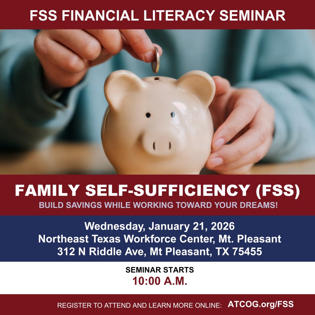 Fss Program Application ATCOG Family Self-Sufficiency Program to Host Financial Literacy ...